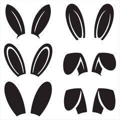 Bunny Ears Silhouettes Collection rabbit pairs