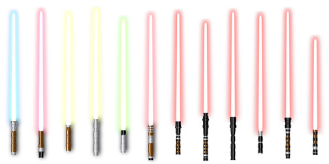 Obraz premium Light Saber, Energy Sword - Futuristic Energy Weapon