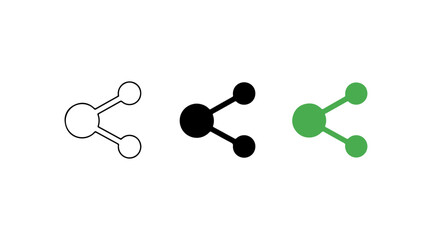 Three network connection symbols