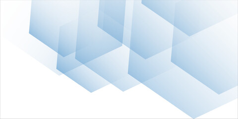 Fototapeta premium Elegant abstract 3D render featuring a geometric hexagonal pattern in soft white and light blue tones with a modern aesthetic