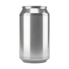 Obraz premium Sleek Silver Aluminum Can With Condensation Ready for Your Design