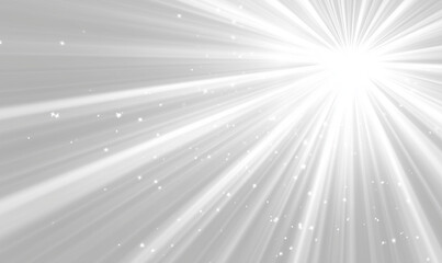 Abstract Light Rays Background with White Glow 