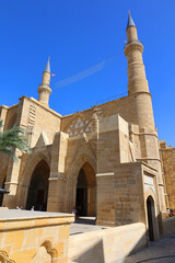  Selimiye Mosque or Cathedral of Saint Sophia or Ayasofya Mosque building with minarets in North...