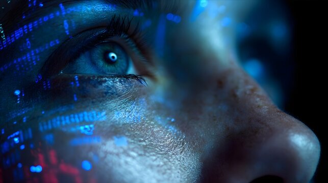 Intricate Cybernetic Eye - A Glimpse into the Future of Artificial Intelligence and Human Augmentation. - Powered by Adobe