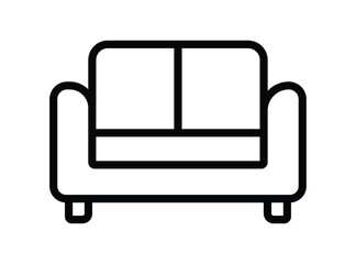 Minimalist Outline of a Couch Ideal for Modern Home Interior Design