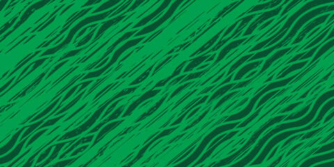 Green farm banner, organic abstract background with fields. Wavy green lines, natural organic products. Ecological background. Striped farmer green pattern. © SYAIFUL ANWAR