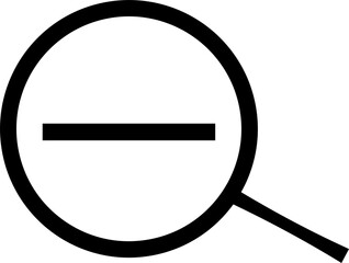 Zoom out icon collection. line stroke icon