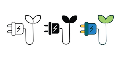 Biomass energy icon Vector illustration in solid and liner. symbol for web and mobile.