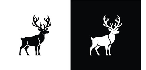 Detailed Evergreen Pine Tree Silhouette Set, Minimalist Spruce Icons for Forest and Winter Design