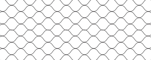 Naklejka premium Mesh texture for fishing nets. Seamless pattern for sportswear or soccer goal, volleyball net, basketball hoop, hockey, athletics. Abstract net background for sports