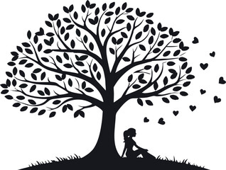 Heart shape design with romantic color palette