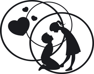 Valentine day design concept 