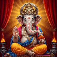 Ganesha Hindu Deity Spiritual Wisdom  Prosperity