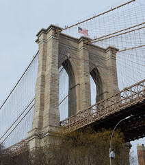 Naklejka premium brooklyn bridge in new york