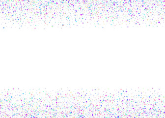 Holographic Effect. Unicorn Tinsel. Blue Happy Glitter. Isolated Poster. Laser Birthday Backdrop. Cristal Dust. Neon Paper. 3d Concept. Purple Holographic Effect