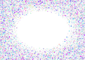 Unicorn Effect. Rainbow Burst. Blue Happy Tinsel. Isolated Poster. 3d Isolated Template. Cristal Dust. Holographic Background. Glare Texture. Purple Unicorn Effect