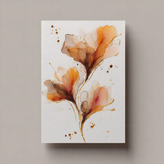 modern abstract botanical artwork