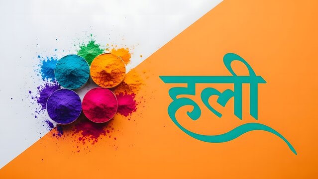 Vibrant holi celebrations and festive colors