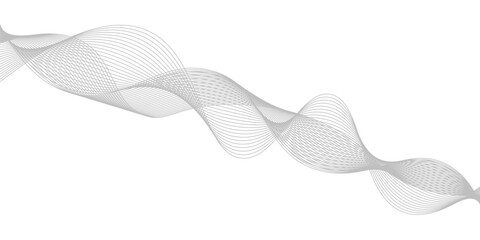 Vector illustration of a white paper texture with abstract wavy blue lines and light gradient curves for a modern technology background design