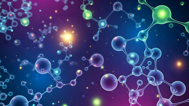 3d rendered illustration of a dna helix glowing with blue energy like a plasma ball sphere inside a microscopic biological cell - Powered by Adobe