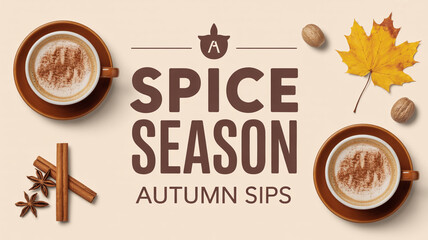 Vector illustration set of hot coffee and tea beverages featuring espresso cups, cappuccino mugs with steam, and aromatic beans for a cafe menu design