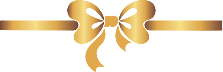 gold ribbon icon.epfestive frame made of gold ribbon and rounded bow, for holiday designs, invitations, flyers or decorative frames