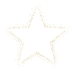 Obraz premium Gold Glitter Star