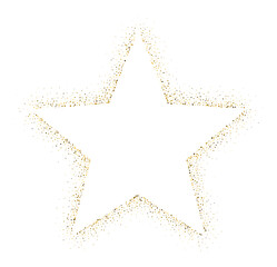 Obraz premium Gold Glitter Star