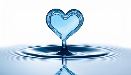 Water heart droplet & ripples