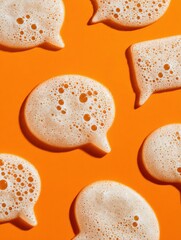 speech bubbles made from beer