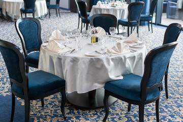 table for wedding or another catered event dinner