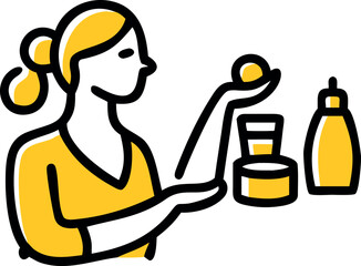 Minimalist digital graphic showing the concept of a vector file format