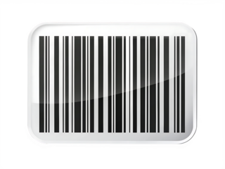 Barcode icon sticker on white background isolated on a transparent background image