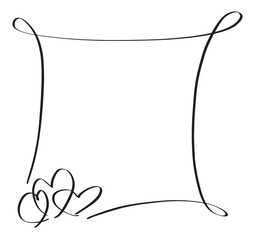 frame border pattern love heart shape romantic wedding nubes frame pattern black color object icon love heart mockup empty blank happy valentine day gift mockup 14 fourteen day date february month 