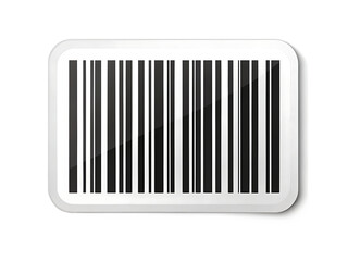 Barcode icon sticker on white background isolated on a transparent background