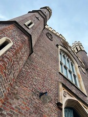 Historic Church Tower Exterior, Northern Europe