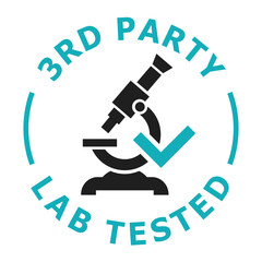 Third party lab tested icon