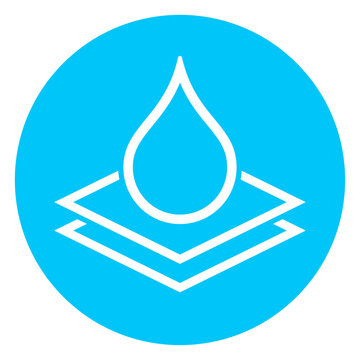 Layered paper vector icon