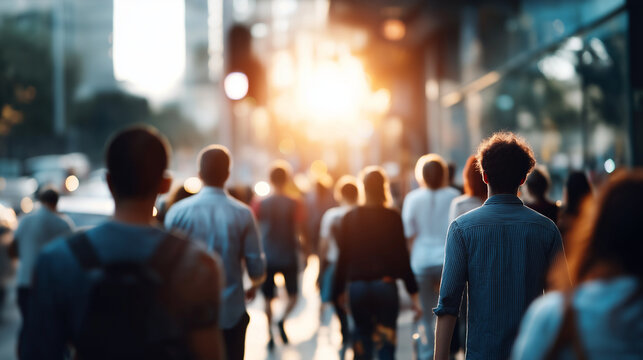 Lifestyle everyday activities compilation heavily defocused various background scenes faceless people in authentic moments consumer behaviors and social interactions real world