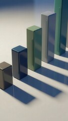 Bars with shadows depict progression and acceleration over periods