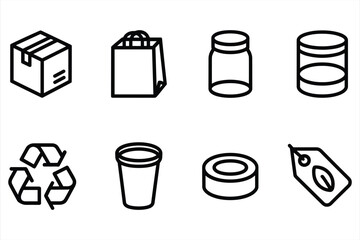 Common recycling symbols and items