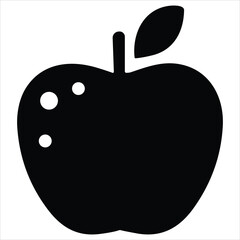 Simple apple silhouette