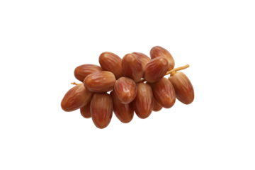 Dates fruit cluster on transparent background