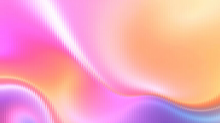 Vibrant abstract background with flowing gradients of pink, orange, purple, and yellow, featuring soft wavy patterns and a subtle lined texture.