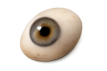 Detailed Eyeball with Transparent Background Artwork Rendered Close-Up