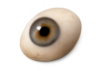 Detailed Eyeball with Transparent Background Artwork Rendered Close-Up