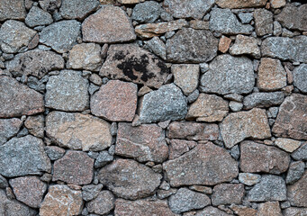Rustic, old-fashioned stone wall background
