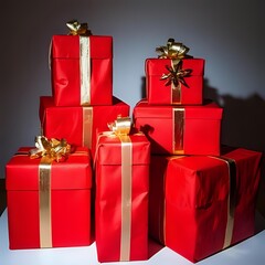 gift box with red ribbon