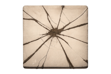 Cracked screen overlay graphic with transparent background element.