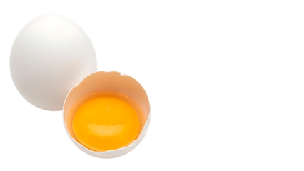 Egg white and yolk isolated on a transparent background egg yolk white egg broken egg